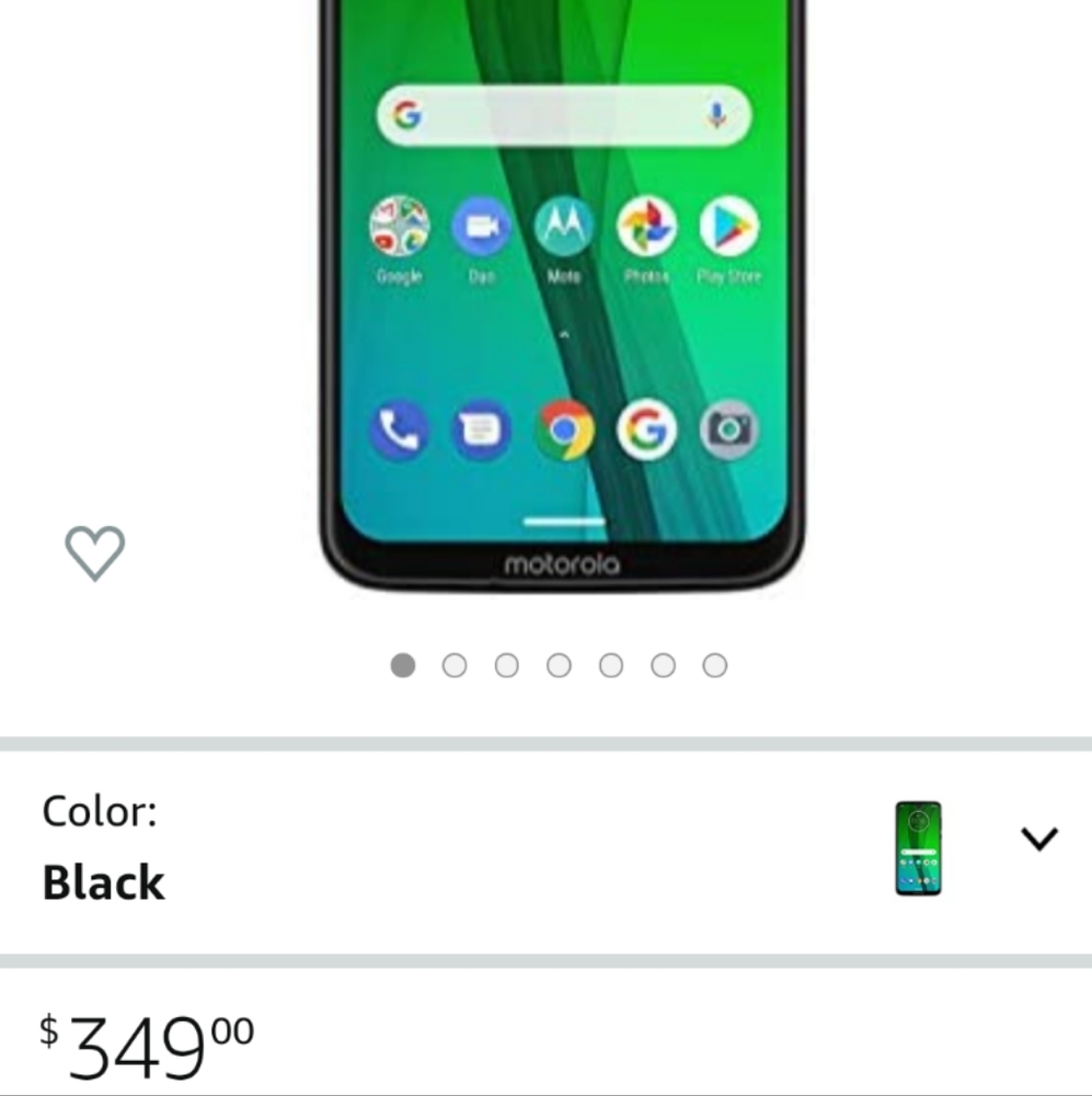 Motorola Moto G7 64gb with case